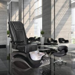 Alden Crystal Pedicure Chair