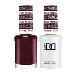 DND Gel & Polish Duo 768 Metallic Plum