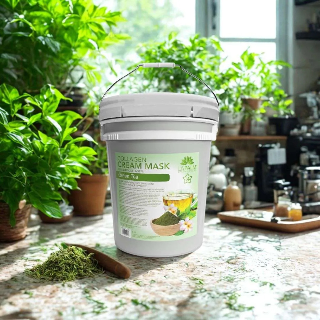 LAPALM Collagen Cream Mask – Green Tea