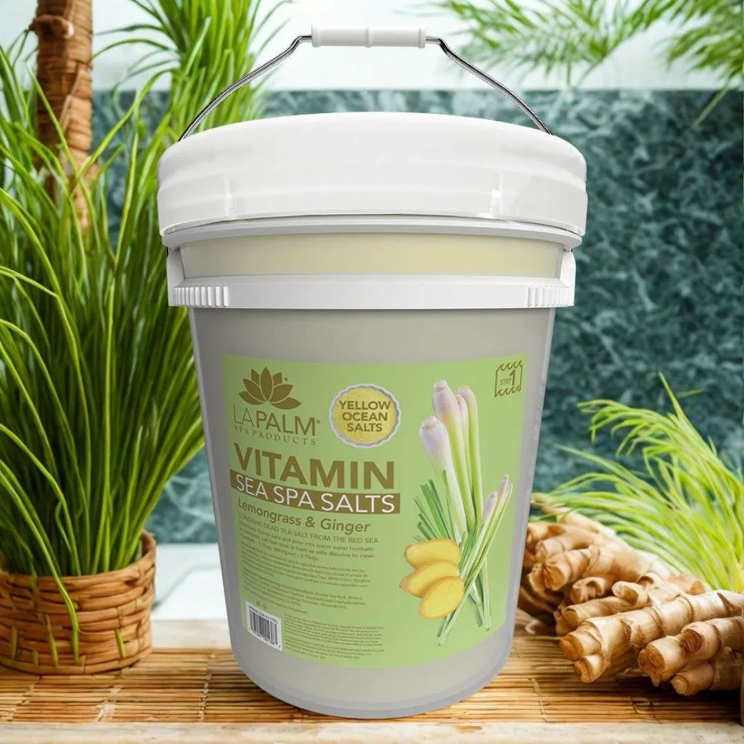 LAPALM Vitamin Sea Spa Salts Lemongrass & Ginger